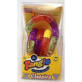 Tangle Jr. Fidget Toy - Yellow Orange Purple Green