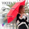 VOGUE Exclusive Folding Umbrella with Large Coverage. Made from 100%