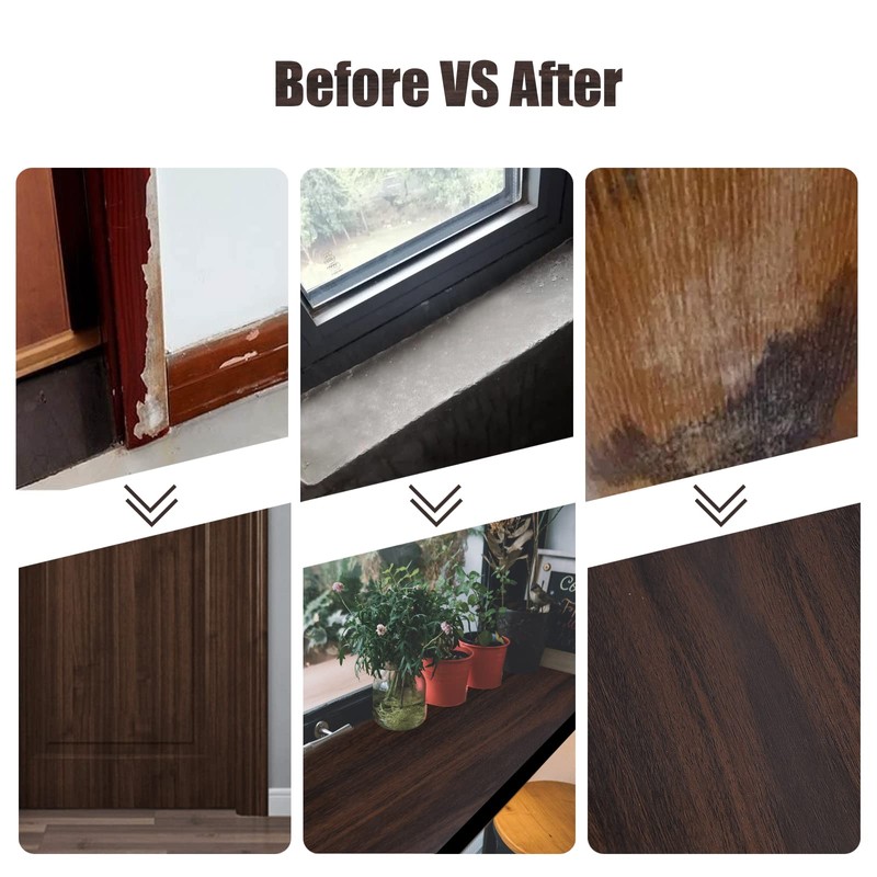 4" X33' Size Realistic Wood Grain Repair Tape, Self Adhesive