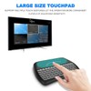 D8 Rechargeable Wireless Keyboard with Touchpad, 2.4G WiFi/BT4.2 Dual Mode