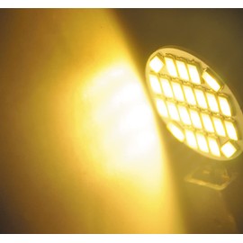 5X G4 LED Light Bulb 12V - 24V AC/DC 3W Side-Pin LED,Equivalent to 30W Halogen Bulb Replacement,Non Dimmable,G4 24 LED 5730 SMD 5 Pack (WarmWhite 3000K)