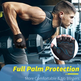 MELLIEX Fitness Gloves, Training Gloves Men and Women Non-Slip Sports Gloves for Weightlifting, Bike, Gym, Strength Training & Crossfit - L