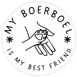 Kiwi Gifts My Boerboel is My Best Friend - 3 Pack Circle Stickers 3 Inch - Dog Pet