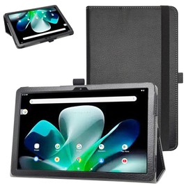 Bige for Acer Iconia Tab M10 Case,PU Leather Folio 2-Folding Stand Cover for Acer Iconia Tab M10 10.1" Tablet (Not Fit Iconia Tab P10),Black