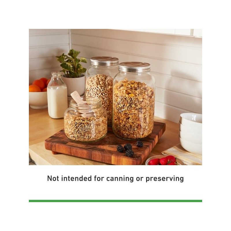 Ball Decorative Glass Mason Jar, Half Gallon Size, 64 OZ