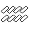 QUARKZMAN Metal Rectangle Ring, Metal Rectangular Buckles and Clasps, Webbing