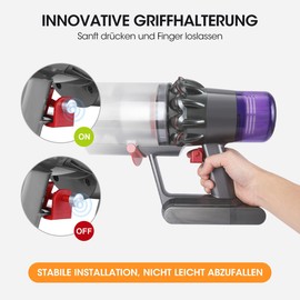 AIEVE Trigger Lock for Dyson Vacuum Cleaner,Trigger Lock Power Button Switch Accessory Holder for Dyson V15 V11 V10 Absolute/Animal/Motorhead Vacuum Cleaner, Free Your Finger (Not for Outsize)