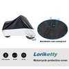 Loriketty Waterproof Protective Motorcycle Cover, Motorcycle Protective Surface, Anti Dust,
