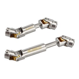 GLOBACT for TRX4M Drive Shaft Stainless Steel 1/18 RC Crawler Upgrades Accessories (Silver 2Pcs)