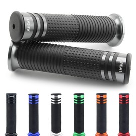 Area1 Lenkergriffe Motorrad Griffe für Motorroller Typ BT49QT BT50QT BT125T Smart Rider Warrior Big Panther 50 125 150 Tanco Rebe, Hero Rocky Tiger Diablo Victoria Eagle (22, grau 22/24/25mm)
