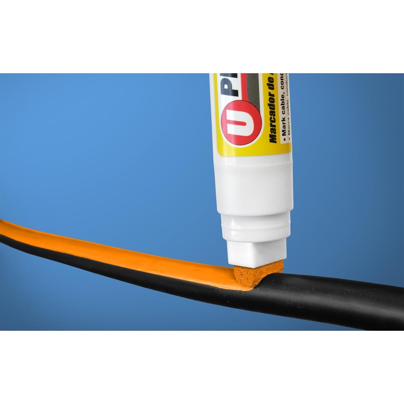 U-Mark U-Phase® Large Wire Marker, White 10705MCM