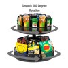 Mind Reader 2-Tier Snack Carousel, Countertop Organizer, Snack Tray, Breakroom,