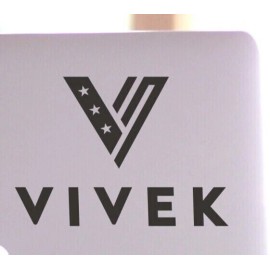 Sticker Tiger Vivek Ramaswamy President 2024 Black Die Cut Decal Sticker Political 4" x 4"