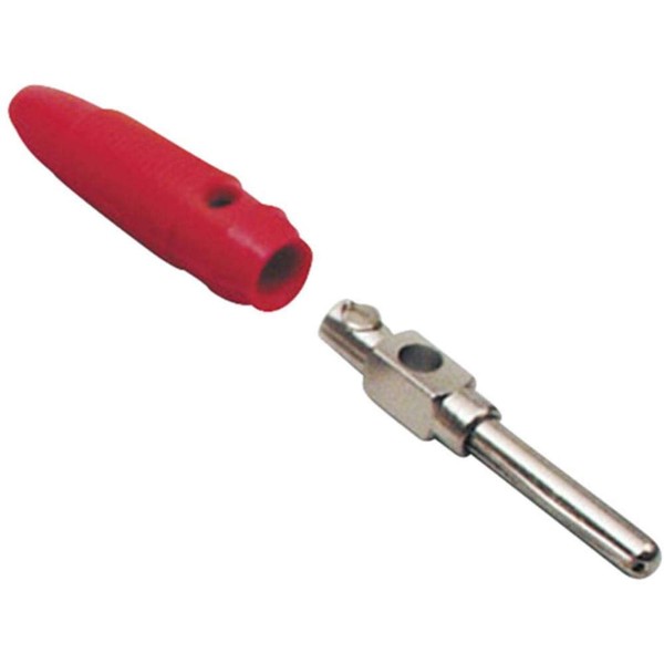 BKL Electronic BANANENSTECKER ROT 4MM SCHRAUB