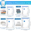 12 PCS Bolsas de Almacenamiento al Vacío con Bomba Eléctrica,