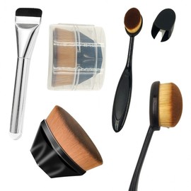 Microfiber Foundation Brush Set of 3: 2. Stick Foundation Brush 4ea