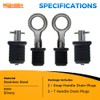 Mgoodoo 4Pcs 1 Inch Boat Plug Snap Handle Drain Plug