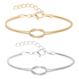 IKOPFLN Set of 2 Bracelets, Partner Bracelets, Couple Bracelets, Couples Gifts, Matching Couples Bracelet for Couples, Friendship, Relationship, Matching