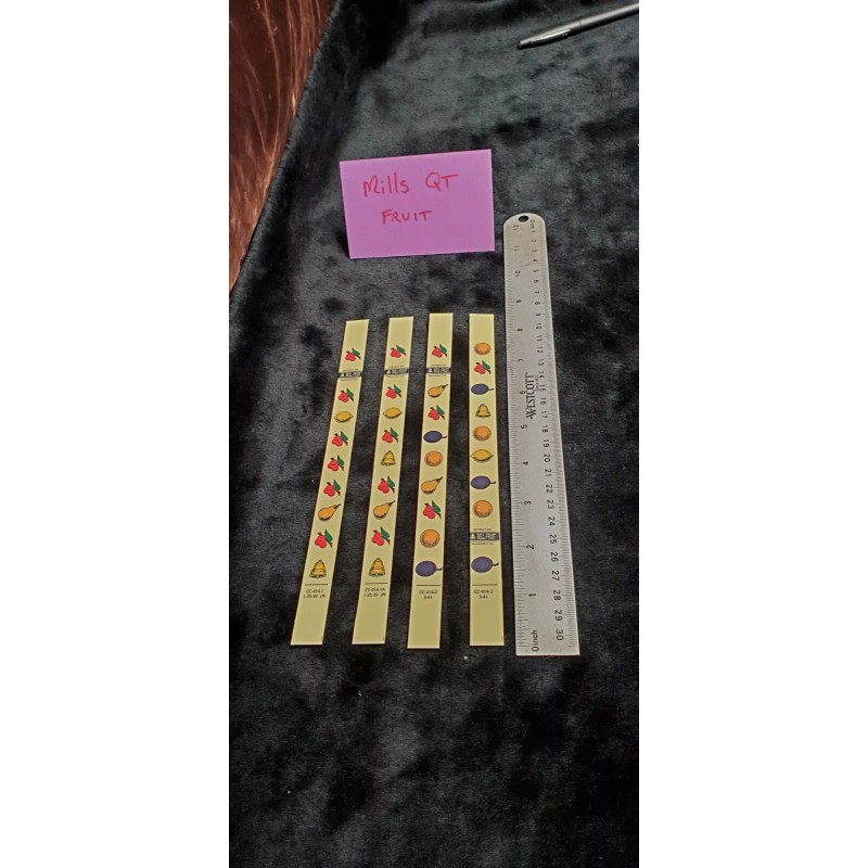 MILLS QT REPLACMENT REEL STRIPS MILLS ANTIQUE SLOT MACHINE FRUIT