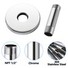 Straight Shower Arm with Flange, Ceiling Mount 3 Inches Rain