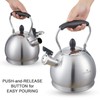 Creative Home 2.6 Qt. Stainless Steel Whistling Tea Kettle Teapot