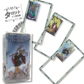 Universal Transparent Tarot Tarot Divination with Japanese Instruction Manual (English Language Not Guaranteed)