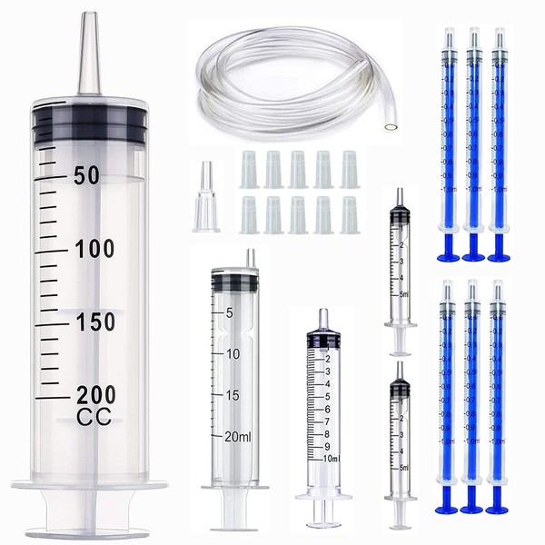 Gebildet 200 ml plastic syringe with 1 m hoses and