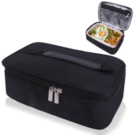 DDhayyp 3.5L Lunch Bags for Women Men, Reusable Insulated Leakproof Lunch Box Tote Bag with Oxford Fabric & Aluminum Foil Lining, Thermal Cooler Bag for Work School Picnic Travel (Black)