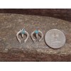 NTNM Native American Sterling Silver & Turquoise Naja Post Earrings