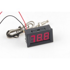 KNACRO -76-999℉ RED LED Digital high Temperature Precision Thermometer Industrial Thermometer K Type thermocouple M6 Probe DC 12V 24V CAR