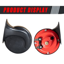 12V Universal UTV Horn Kit with Blue Rocker Switch Compatible with Polaris Ranger RZR, Kawasaki, etc