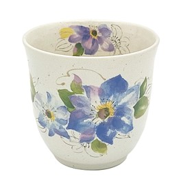 一久(Ichikyu) Mino Ware 132-1008 Tea Cup, Microwave, Dishwasher Safe, Tableware, Flower Storage, Blue, Capacity: Approx. 7.8 fl oz (200 ml), Made in Japan
