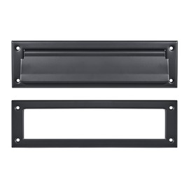 khtumeware Oil Rubbed Bronze 13 inch 1-Pack Solid Brass Mail Slot with Solid Brass Internal Frame is Well Made Door Mail Slots