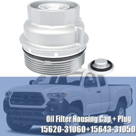 OEMASSIVE Engine Oil Filter Cap 15620-31060 Aluminum for Toyota 4Runner, Camry, Highlander, RAV4, Tacoma, Tundra, Lexus LS460, ES300h, ES350, RX330, RX350, RX450h
