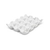 HIC Kitchen Crate, Fine White Porcelain, Holds 1 Dozen Eggs