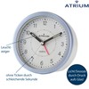 Atrium moderner Design Wecker Analog Quarz ohne Ticken mit Licht
