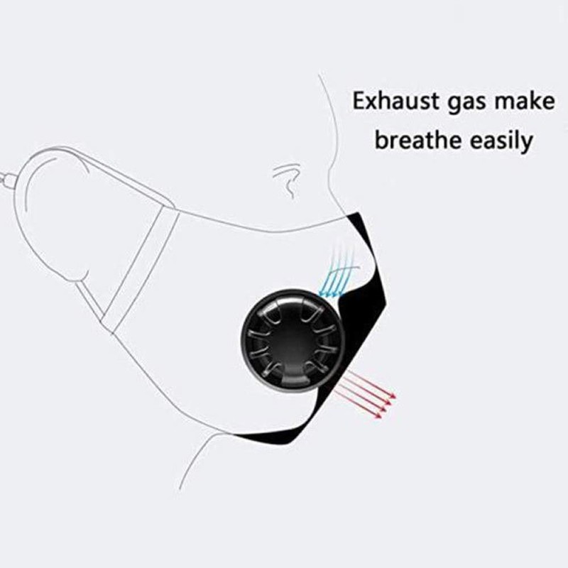 2Pcs Washable Reusable PM2.5 Anti Air Pollution Face Mask with