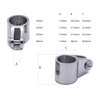 2pcs 25mm Bimini Slide clamp Stainless Steel Marine Grade Boat