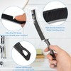 QHFlashbuy Pack of 6 Hard Bristled Crevice Cleaning Brush, Multifunctional