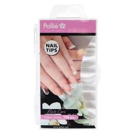 Natural tips square C / 100 pieces