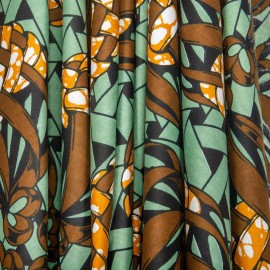 FWD African Print Fabric (90317-15) Geometric 100% Cotton 44" Wide Sold By The Yard