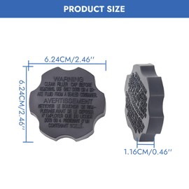 Brake Master Cylinder Reservoir Cap - Replaces 58531-07000 & 58531-2B500 - Fits Hyundai Accent, Elantra, Santa Fe, Sonata, Tucson, Azera & Kia Sorento, Optima, Soul - OEM Replacement Part