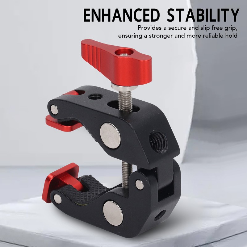 Super Clamp Red Crab Clamp Aluminium Alloy Silicone Cushion Drop