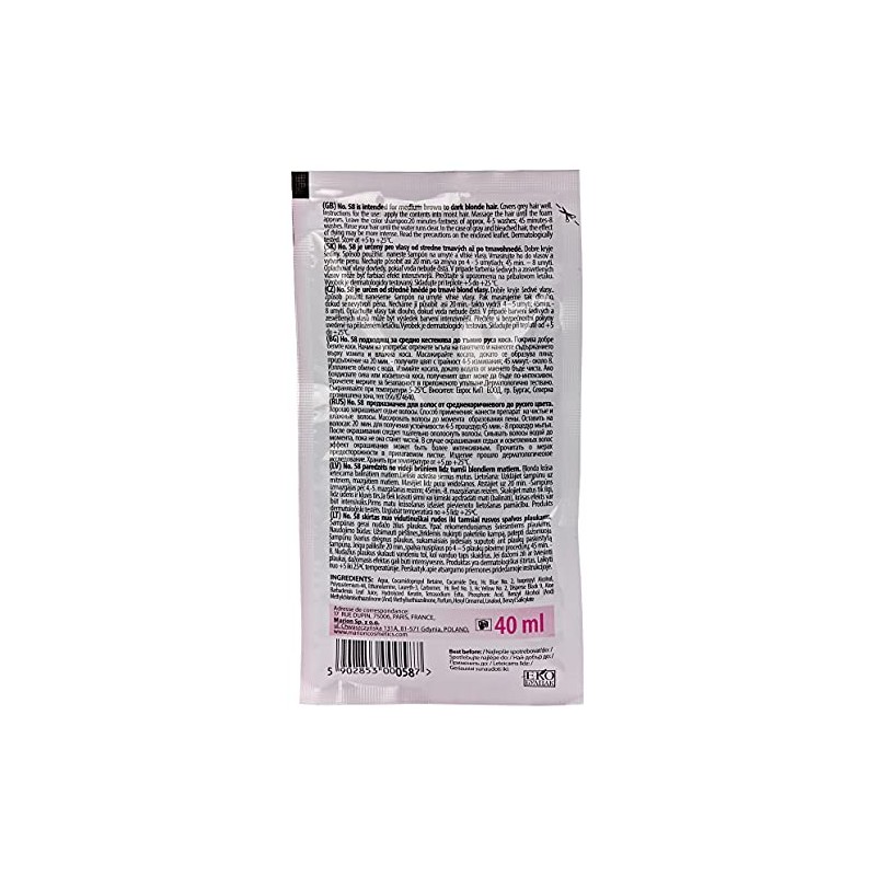 Marion Hair Dye Shampoo Bag Semi-Permanent Colour 4 to 8