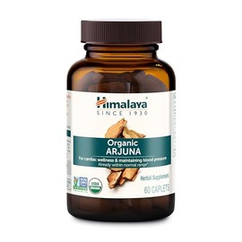 Himalaya Arjuna orgánica, apoyo cardiovascular, cuidado de la presión arterial y salud del corazón - 60 cápsulas                                      
