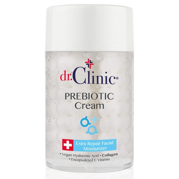 Dr.Clinic Prebiotic Extra Repair Facial Cream | Anti Aging, Youthful Skin Revitalizing Treatment | Firming, Smoothing Wrinkles & Lines 3.38 fl.Oz
