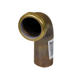 Highcraft 1-1/2” x 4” Waste Arm with Slip Joint Connection Brass Waste Bend 22-Gauge for Bathroom Sink, Kitchen Sink, Utility Sink Tubular Drain Applications, Includes Nut and Washer