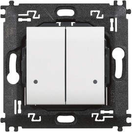 Bticino N4003DCW Livinglight Wireless Double Light Control - White