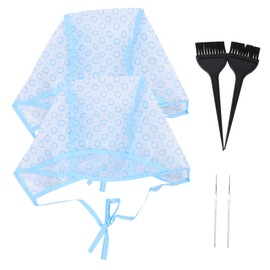 Gatuida 6PCS Hair Coloring Highlighting Caps Set with Tinting Brush Hook Disposable Hair Dyeing Accessories for Salon Home Use Comfortable Fit for Beginners Professionals