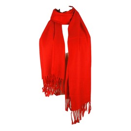 Premium Pashmina Shawl Wrap Scarf - Candy Apple Red